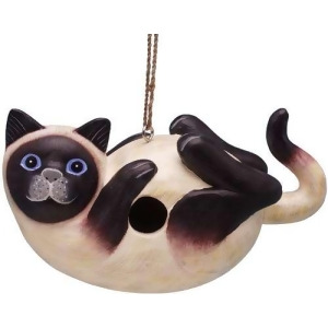 Songbird Essentials Siamese Cat on Back Birdhouse - All