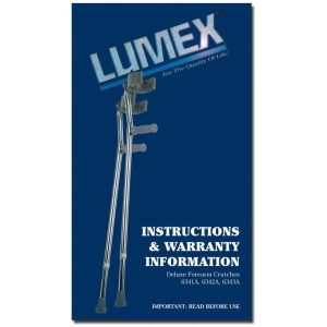 Deluxe Forearm Crutches Large 1pr/pack - All