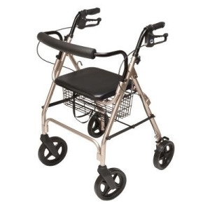 Walkabout Four-Wheel Contour Deluxe Rollator - All