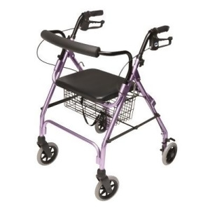 Walkabout Lite Four-Wheel Rollator Lavender - All