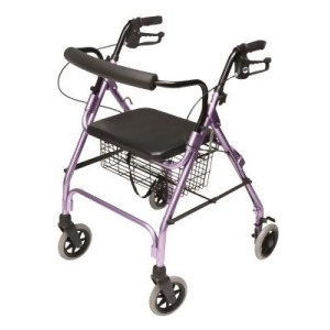 Walkabout Lite Four-Wheel Rollator Lavender - All