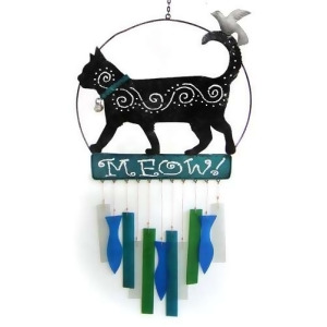 Blue Handworks Kittie Meow Wind Chime - All
