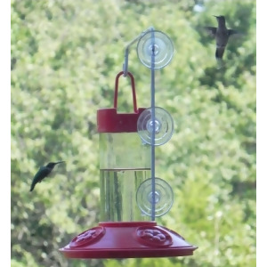 Dr. JB's 16 oz Hummingbird Feeder All Red w/SE077 Hanger - All