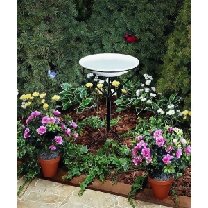 Allied Precision Non-Heated Bird Bath 20 In. with Metal Stand - All
