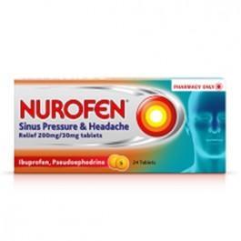 Nurofen Sinus Pressure And Headache Relief 0mg 30mg 24 Tablets From Pharmacy First At Shop Com Uk