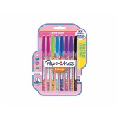 Paper Mate Inkjoy 100ST Ballpoint Pen Candy Pop Pack of 8 Paper Mate Inkjoy 100ST Ballpoint Pen Candy Pop Pack of 8