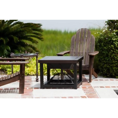Well Traveled 61331 Hammer Tone Bronze Finish Cocktail Table Fire