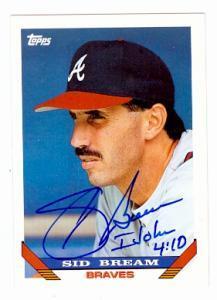 Sid Bream Autographed Memorabilia