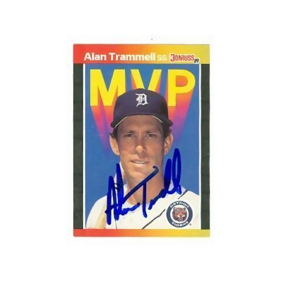 Detroit tigers Alan Trammell Autograph Baseball Card for Sale in