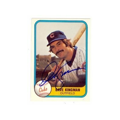 Dave Kingman Autographed Memorabilia