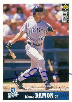  Autographed Photo Johnny Damon Kc Royals