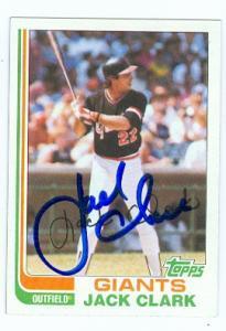 Autographed Jack Clark Photo - San Francisco Giants