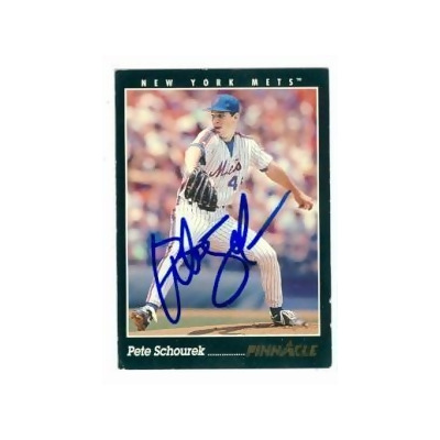 Autograph Warehouse 702822 Pete Schourek Signed New York Mets 1993