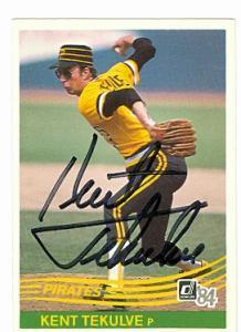 Kent Tekulve Autographed Photo