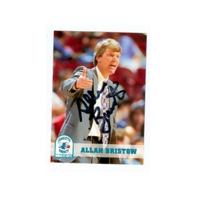 Autograph Warehouse 97172 Allan Bristow Autographed Basketball Card Charlotte Hornets 1993 Nba Hoops No. 232 