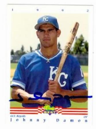  Autographed Photo Johnny Damon Kc Royals