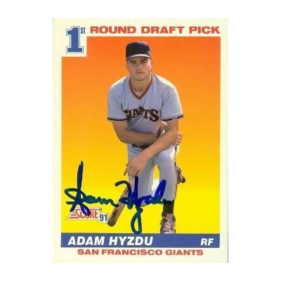 Autograph Warehouse 77046 Adam Hyzdu Autographed Baseball Card San