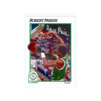 Autograph Warehouse 76510 Robert Parish Autographed Basketball Card Boston Celtics 1991 Nba Hoops No .15 