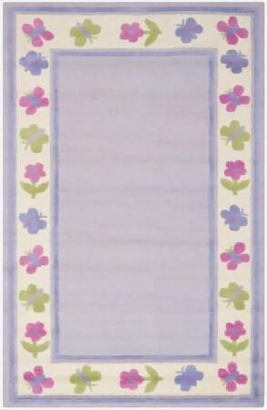 Safavieh SFK354A-5 5 x 8 ft. Medium Rectangle Novelty Safavieh Kids Lavender & Multicolor Hand Tufted Rug 