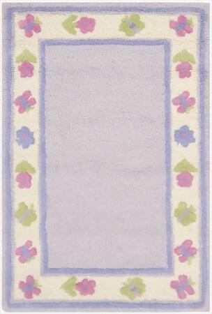 Safavieh SFK354A-2 2 x 3 ft. Accent Novelty Safavieh Kids Lavender & Multicolor Hand Tufted Rug 