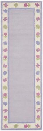 Safavieh SFK354A-27 2 ft. 3 in. x 7 ft. Runner Novelty Safavieh Kids Lavender & Multicolor Hand Tufted Rug 