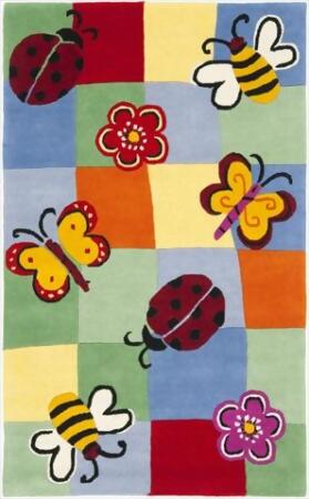 Safavieh SFK753A-4 4 x 6 ft. Small Rectangle Novelty Safavieh Kids Multicolor Hand Tufted Rug 