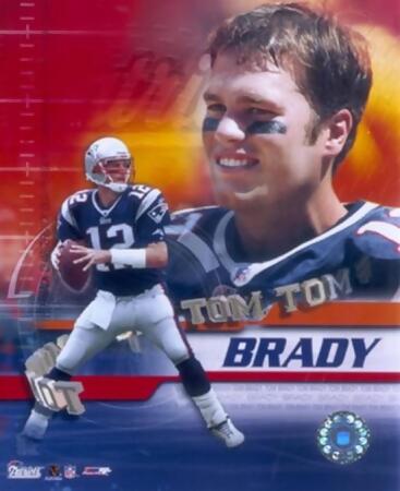 Photofile PFSAADU01801 Tom Brady - 02 Portrait Plus II Sports Photo - 8 x 10