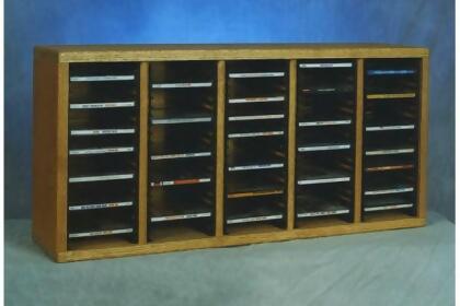 Wood Shed 509-1 Solid Oak desktop or shelf CD Cabinet