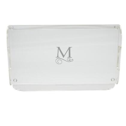 Carved Solutions Acrylic Serving Tray With Handles-Pi-Flourish-N 
