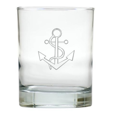 Carved Solutions Old Fashion Glass Set Of 6-Anchor 