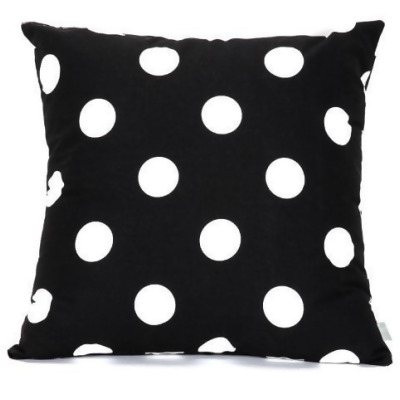 Majestic Home Black Large Polka Dot Large Pillow 