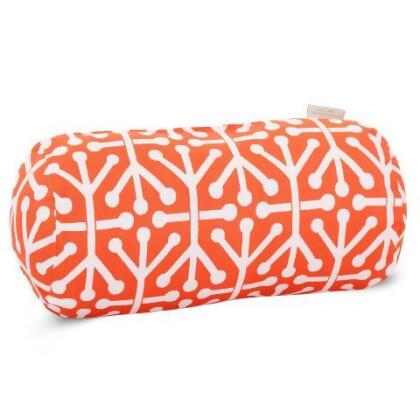 Majestic Home Orange Aruba Round Bolster Pillow 
