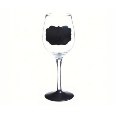 Evergreen Enterprises EG3CWG163 Handpainted Wine Glass Chalk One Up 