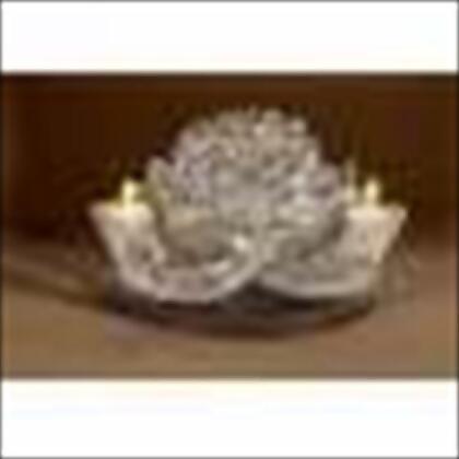 Holy Land Gifts 60412 Candleholder Two Shofars & Jerusalem Silverplated 