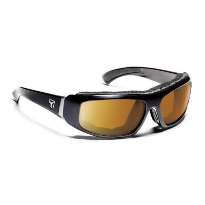 7eye by Panoptx Bali Glossy Black Frame with Sharp View Polarized Copper Sunglass 
