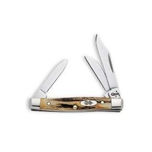 Case Pocket Knives 178 Stainless Steel Stag Small Stockman Knife - All