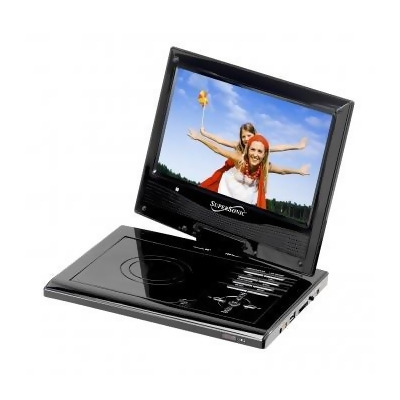Supersonic SC-179DVD 9 in. Portable DVD Player with Swivel Display 