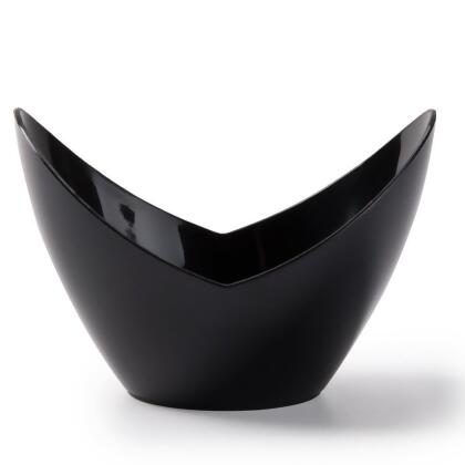 Fineline Settings 6302-BK Black Small Tiny Tureens Appetizer Bowl 