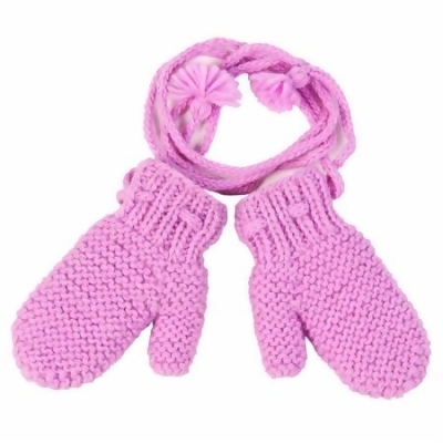 Nirvanna Designs MT83 - LT PNK - A01 Mittens with strings 