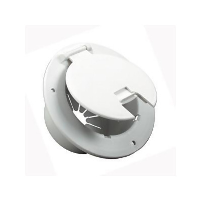 JR PRODUCTS 5412A Cable Hatch With Back Polar White 