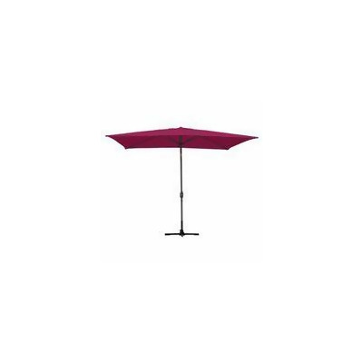 Jeco Ubp64 Ubf65 6 5 X 10 Ft Aluminum Patio Market Umbrella Tilt With Crank Burgundy Fabric Grey Pole From Unbeatablesale At Shop Com