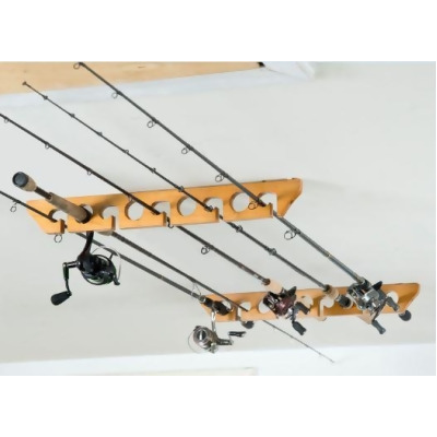 Organized Fishing CPR-009 Wood Ceiling Horizontal Rod Rack 