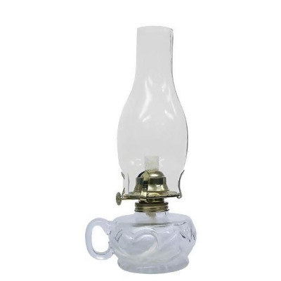 Glo Brite L392ACL Lite Hearted Glass Oil Lamp 