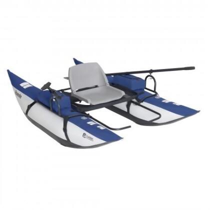 SJ-BA16001 1 Person Inflatable Pontoon Fishing Boat Green