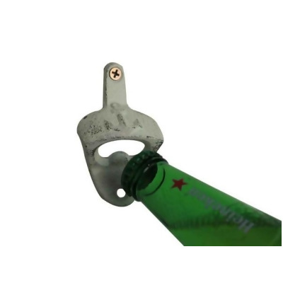 Handcrafted Model Ships K-49010-W 3 in. Cast Iron Wall Mounted Anchor Bottle Opener - Whitewashed 