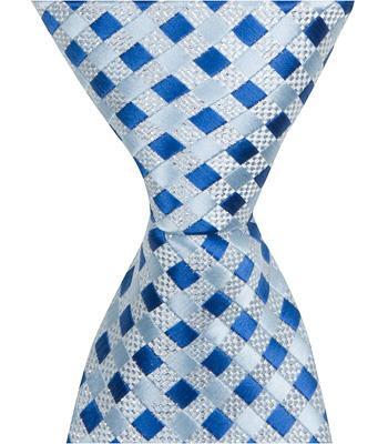 Matching Tie Guy 4109 B21 - 59 in. Adult Necktie - Blue With Light Blue & Silver