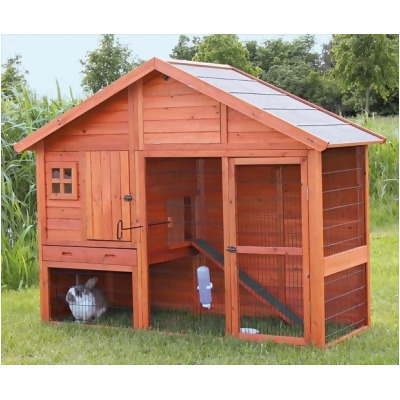 TRIXIE Pet Products 62336 Rabbit Hutch With Gabled Roof 