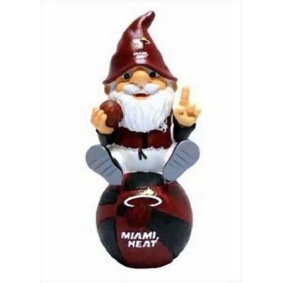 Forever Collectibles Miami Heat Gnome Sitting on Team Logo 