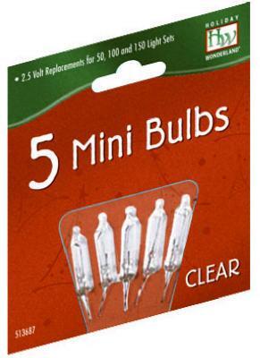Noma Inliten 1115-2-88 HW 2.5V Clear Mini Replacement Bulbs
