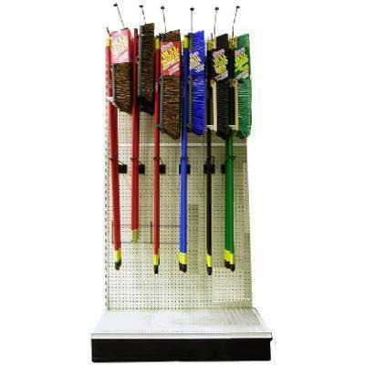 Quickie Mfg 9800TV Rack & Hook Set For 4 ft. Assortment Of Pushbrooms 